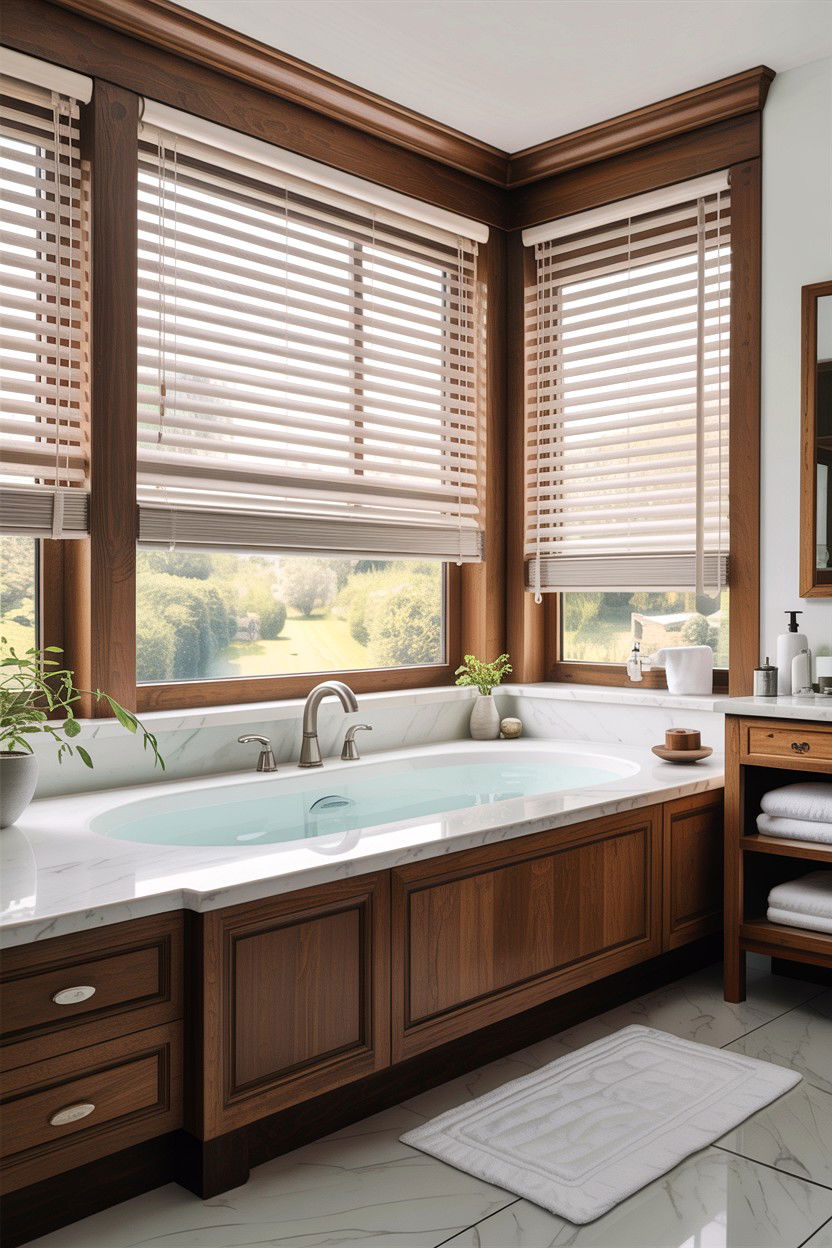 Automated Bathroom Blinds - 30 bathroom automation ideas