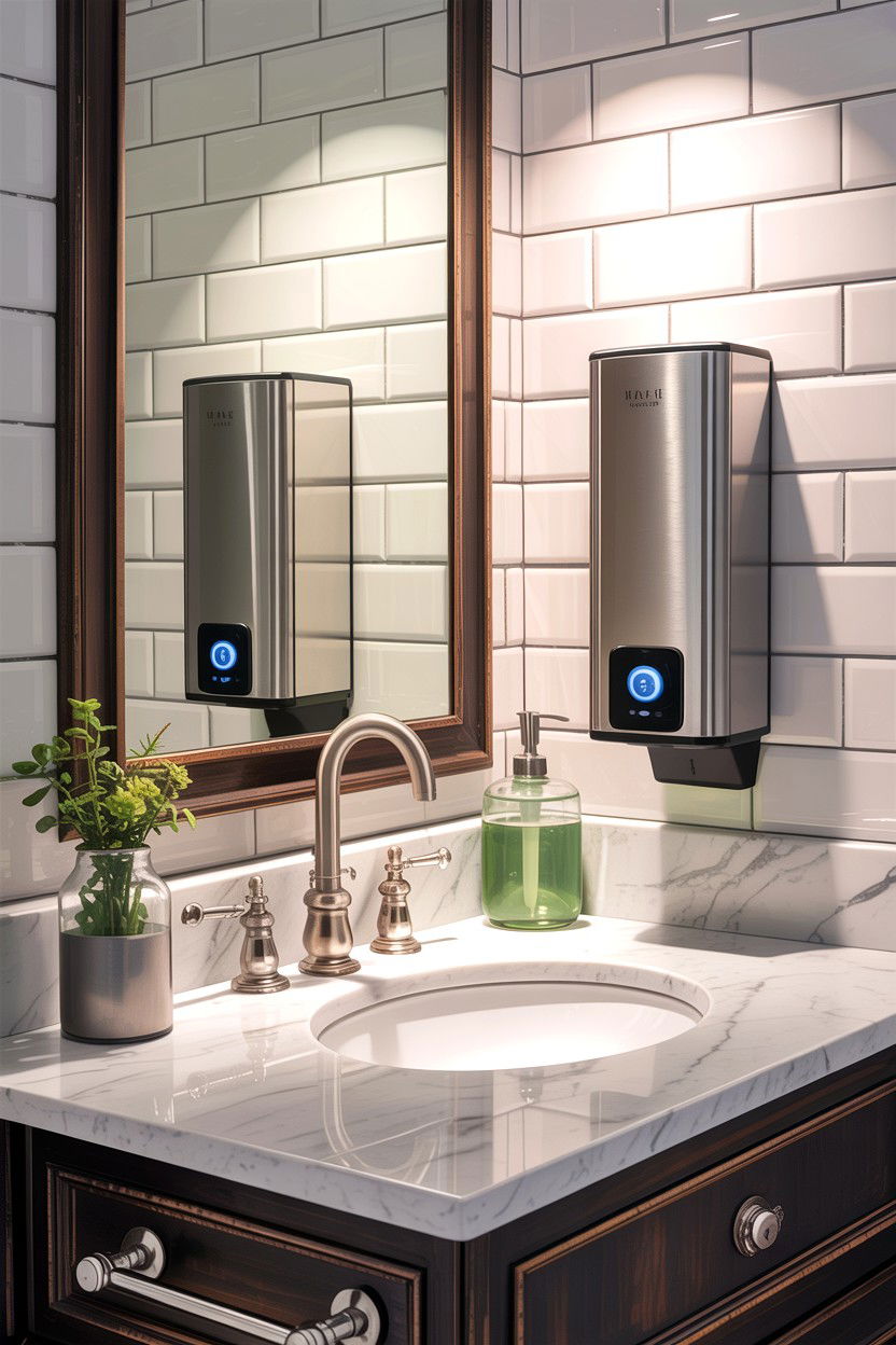 Automatic Soap Dispenser - 30 bathroom automation ideas