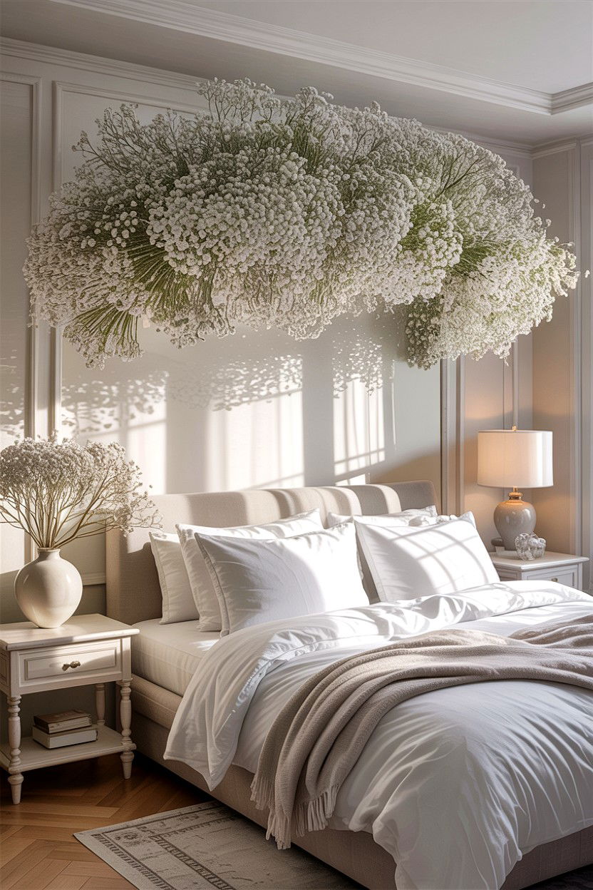 Babys Breath Cloud - 30 bedroom dried flowers