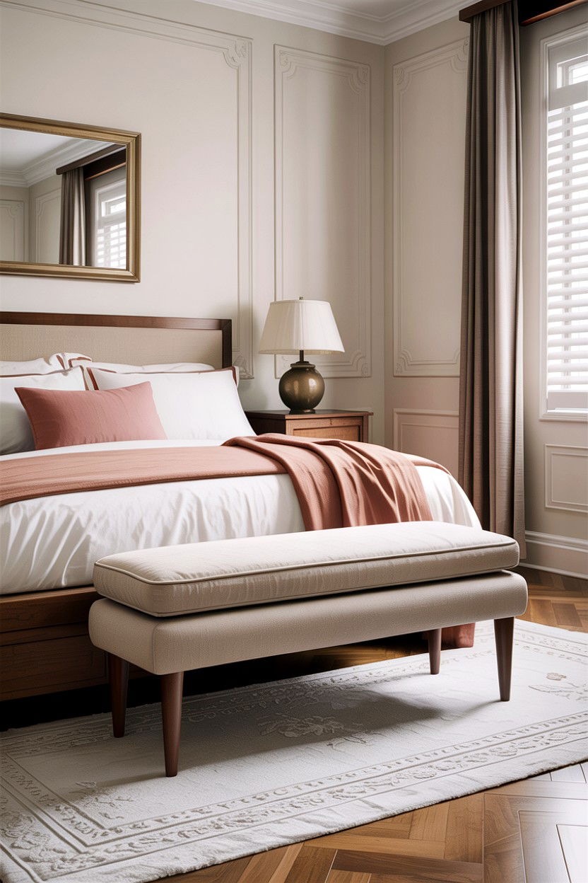 Backless Bedroom Bench - 30 bedroom upholstered benches