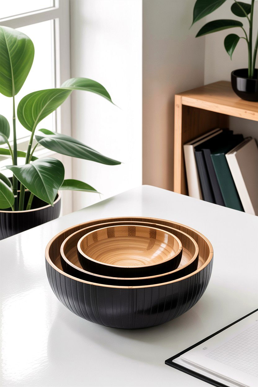 Bamboo Bowl Sustainable Style - 30 living room decorative bowls