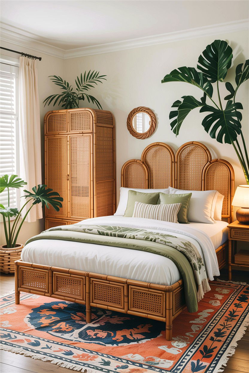 Bamboo Cane Furniture Bedroom - 30 handcrafted bedroom ideas
