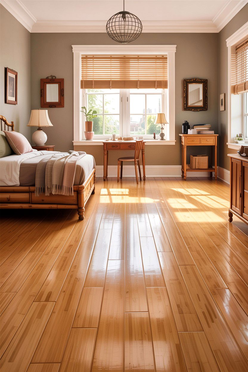 Bamboo Flooring - 30 dust-free bedroom ideas