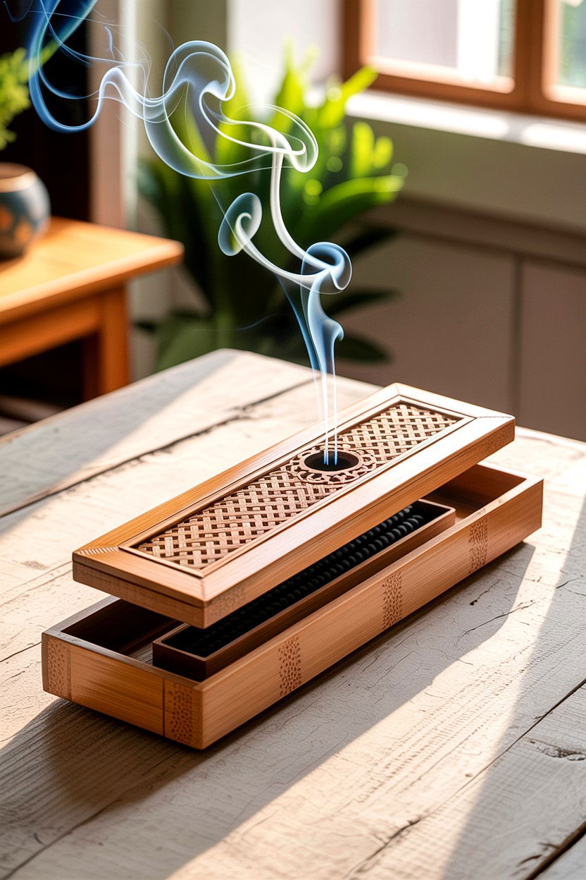 Bamboo Incense Box - 30 bedroom incense holders