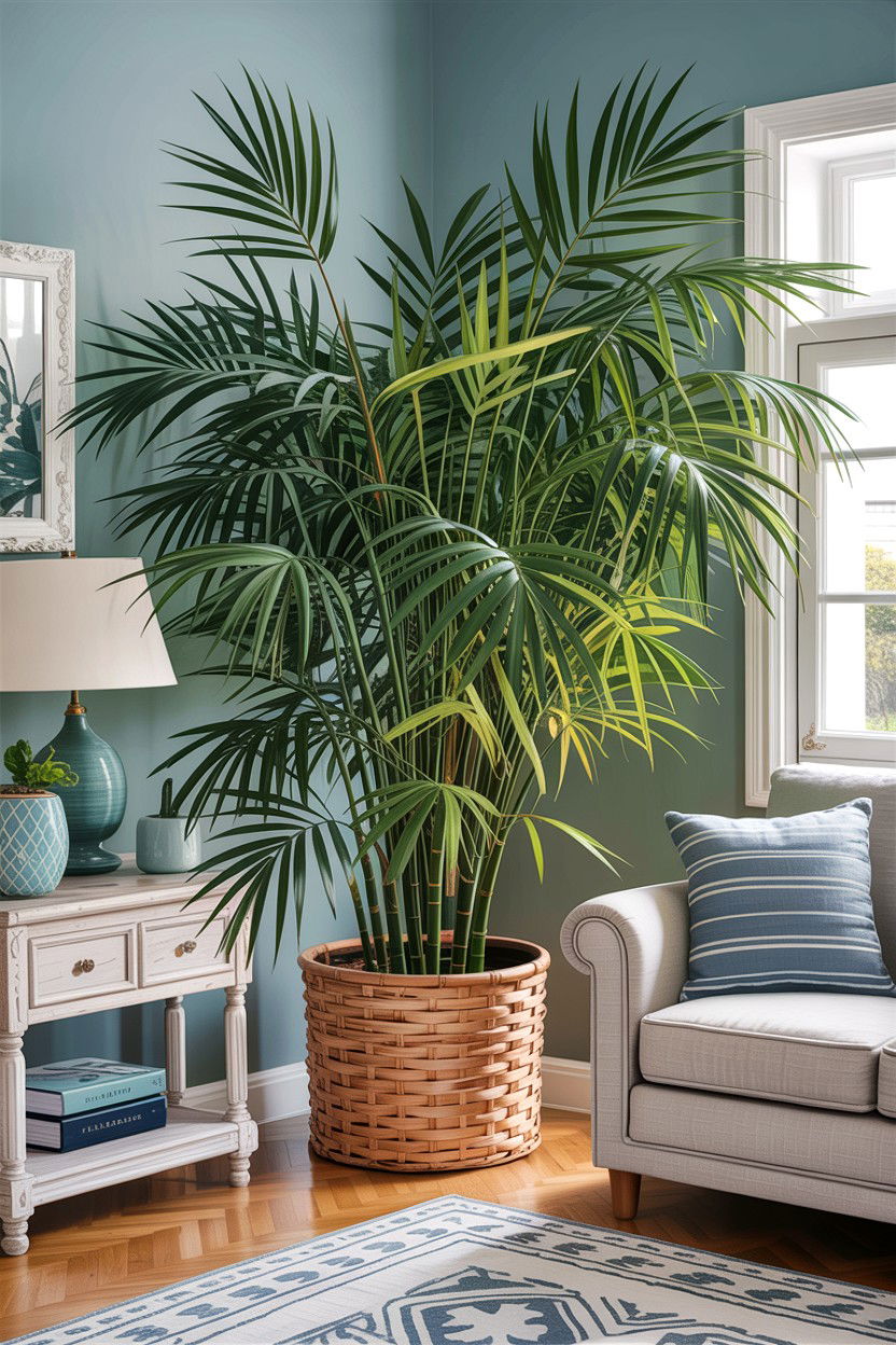 Bamboo Palm - 30 living room air purifying plants