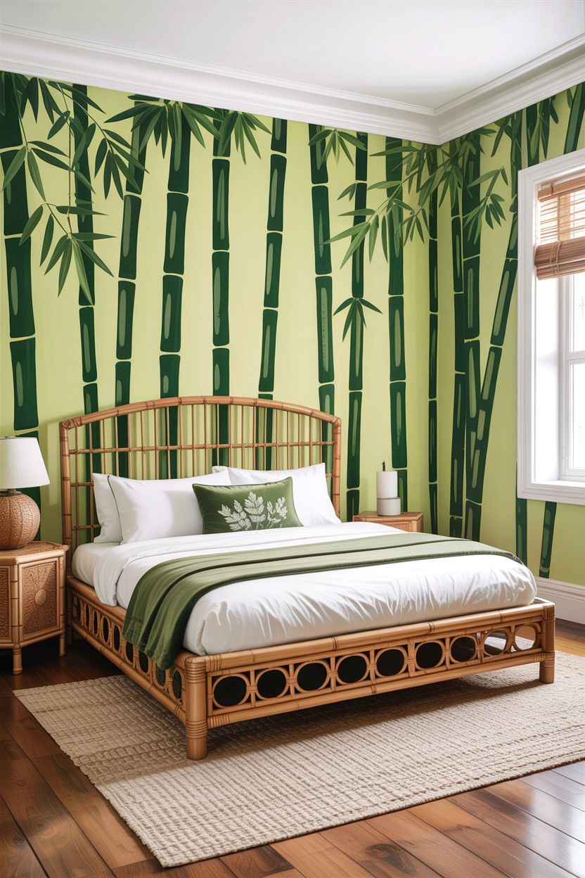 Bamboo Texture Wallpaper - 30 bedroom textured wallpapers