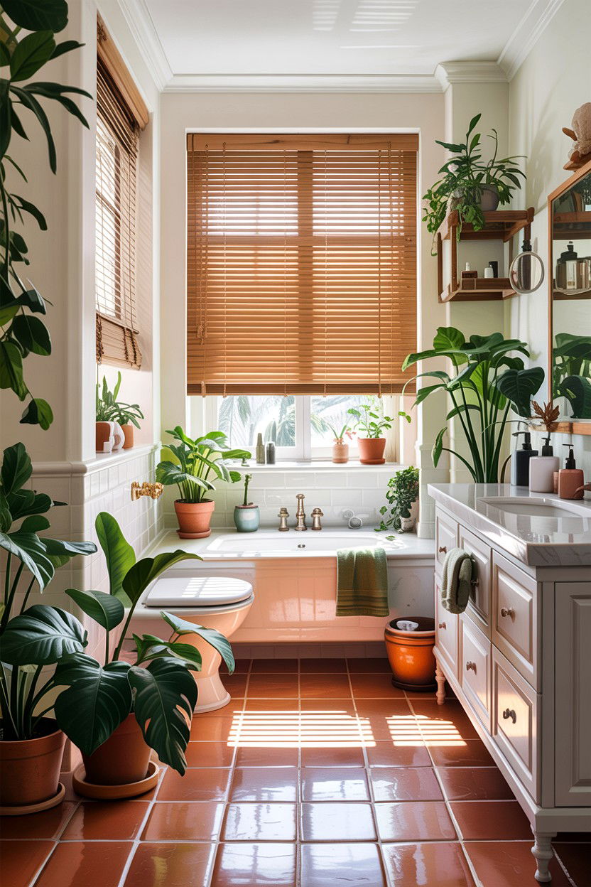 Bamboo Window Blinds - 30 bathroom blinds ideas