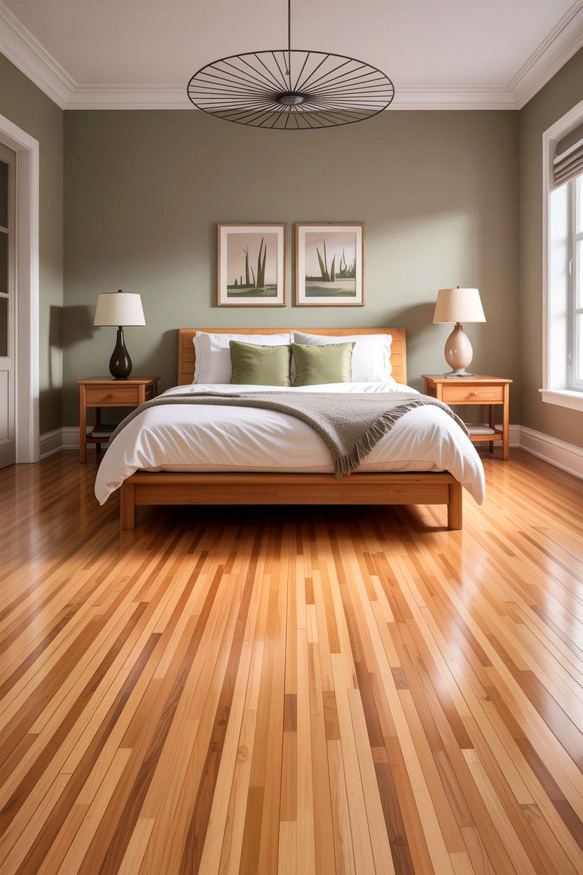 Bamboo Wood Flooring - 30 bedroom floor ideas