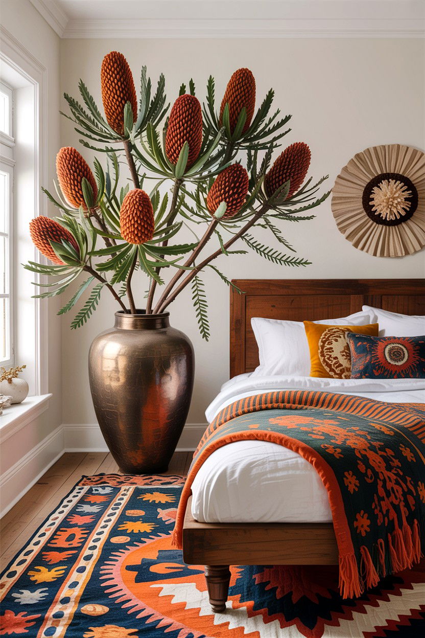 Banksia Wildflower Arrangement - 30 bedroom dried flowers