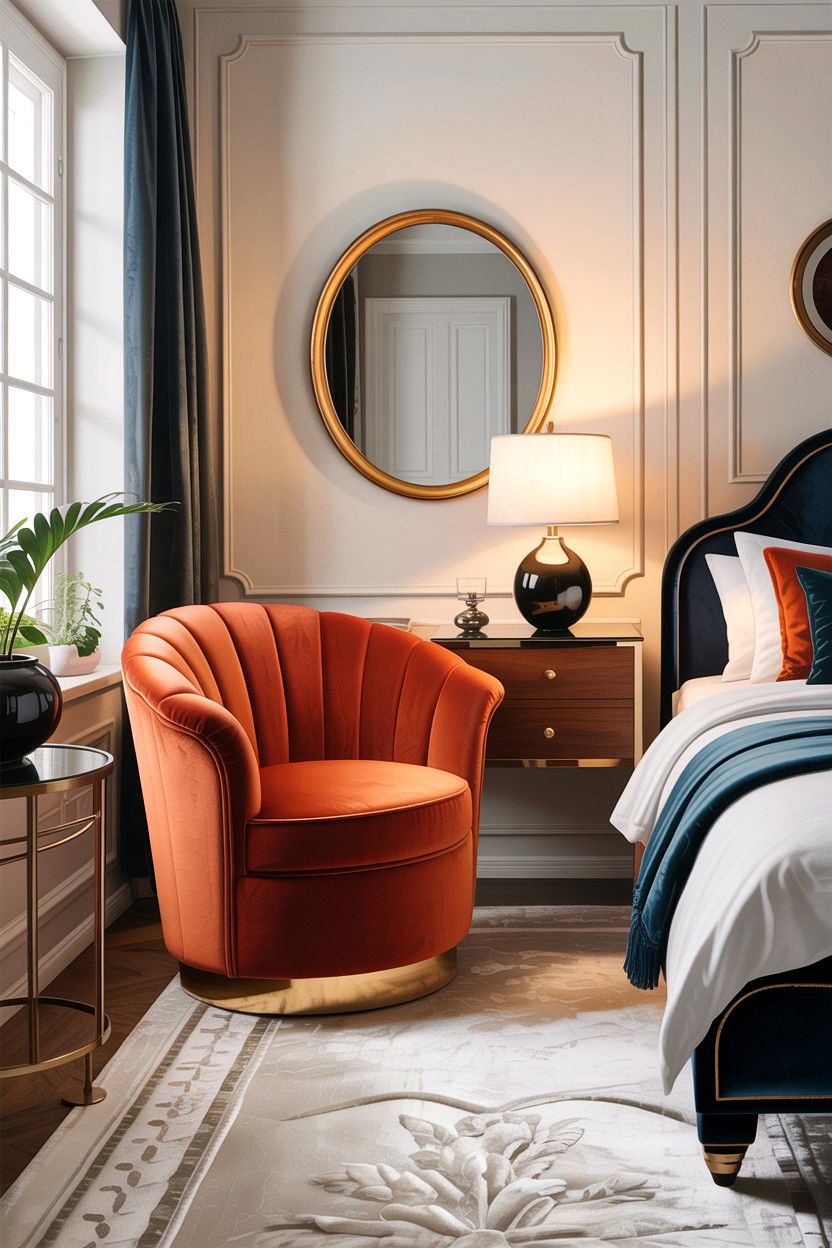 Barrel Back Chair - 30 bedroom chairs