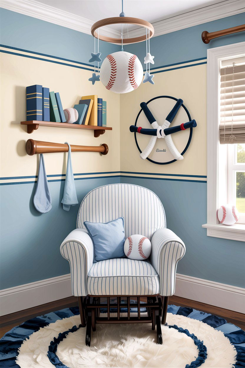 Baseball Nursery - 30 baseball bedroom ideas