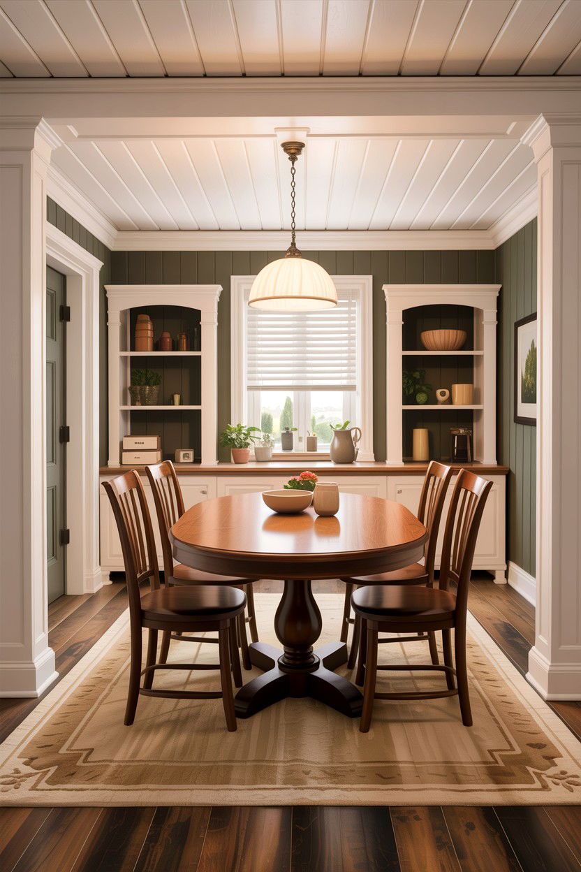 Basement Dining Room - 30 tan and white dining room ideas