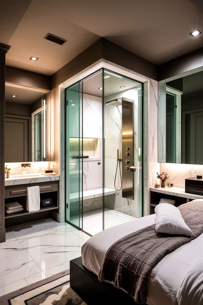 Basement bedroom with ensuite bathroom - 30 basement bedroom ideas