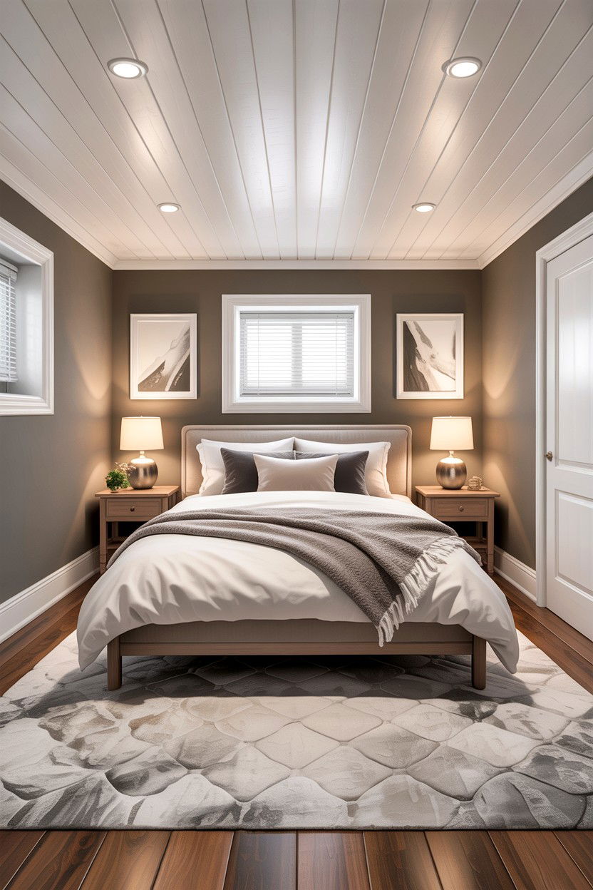 Basement bedroom with low ceiling - 30 basement bedroom ideas