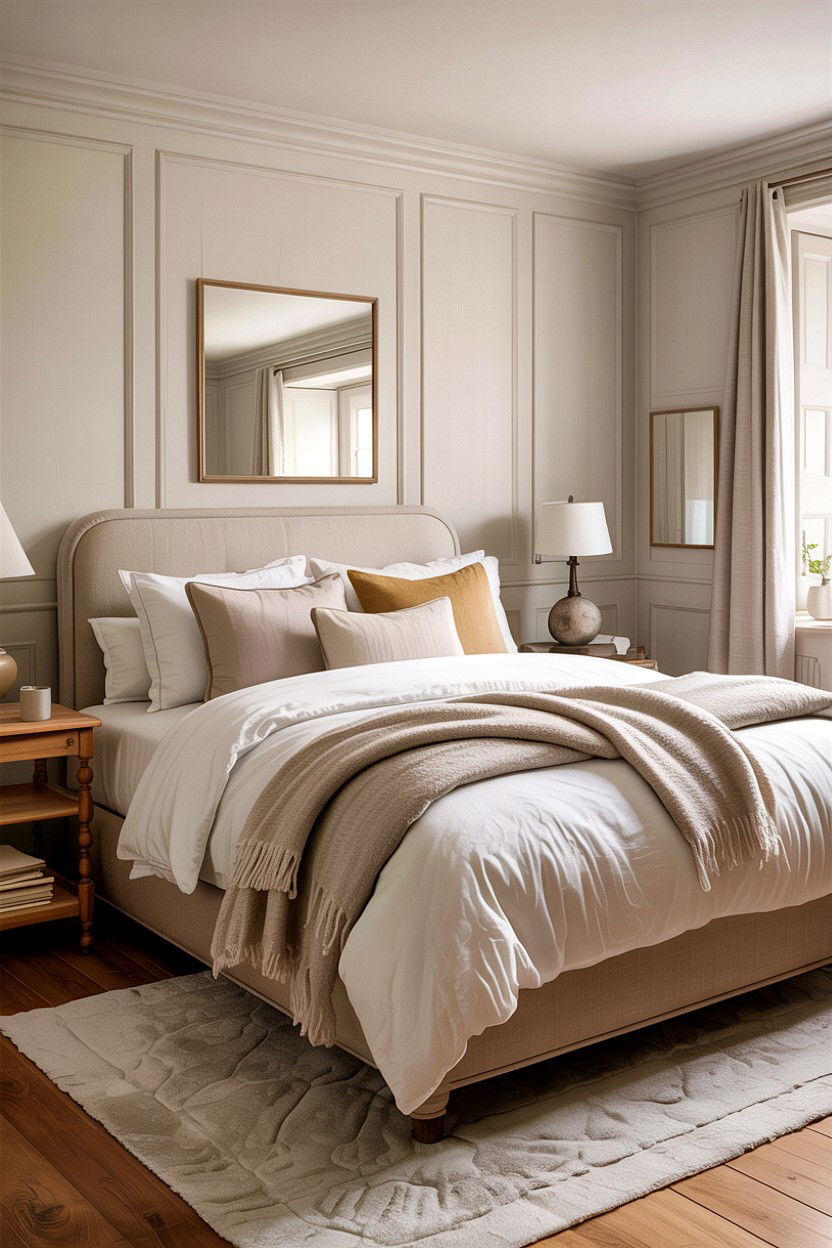 Basement bedroom with neutral colors - 30 basement bedroom ideas