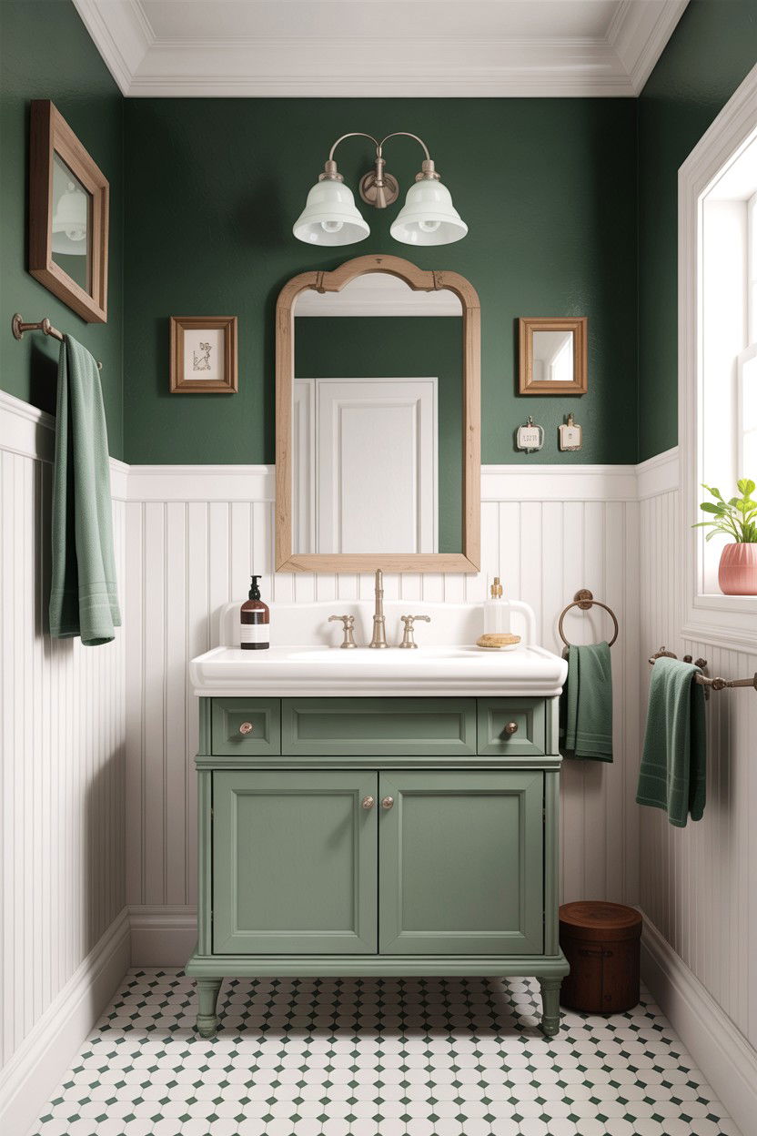 Bathroom Beadboard Walls - 30 classic bathroom ideas