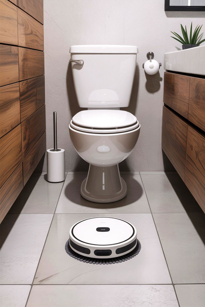 Bathroom Cleaning Robot - 30 bathroom automation ideas