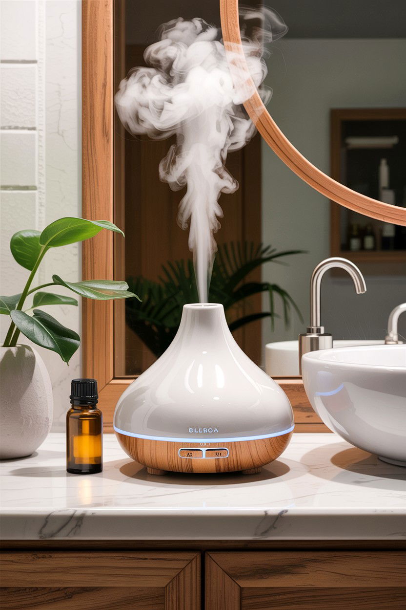 Bathroom Essential Oil Diffuser - 30 bathroom aromatherapy ideas