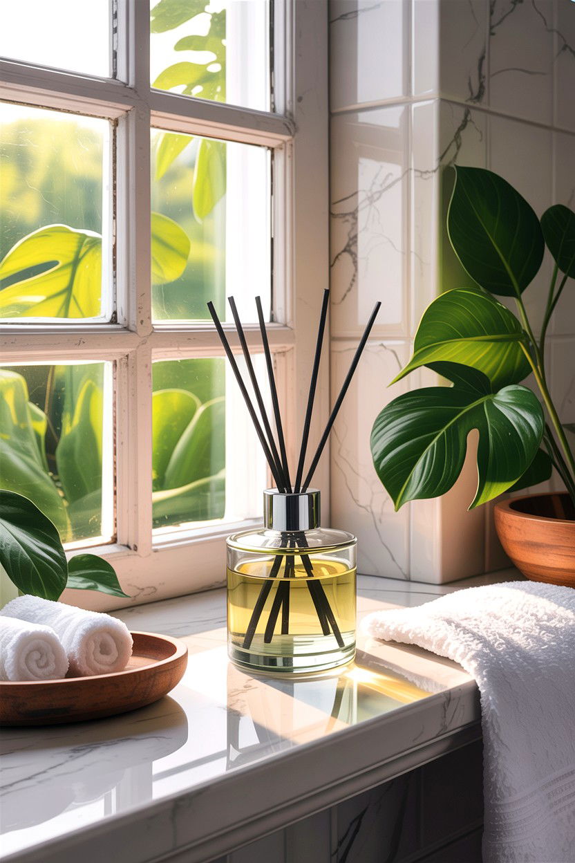 Bathroom Reed Diffuser - 30 bathroom accessories ideas