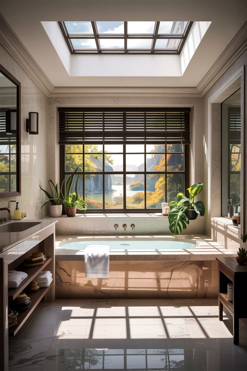 Bathroom Skylight - 30 gorgeous bathroom ideas