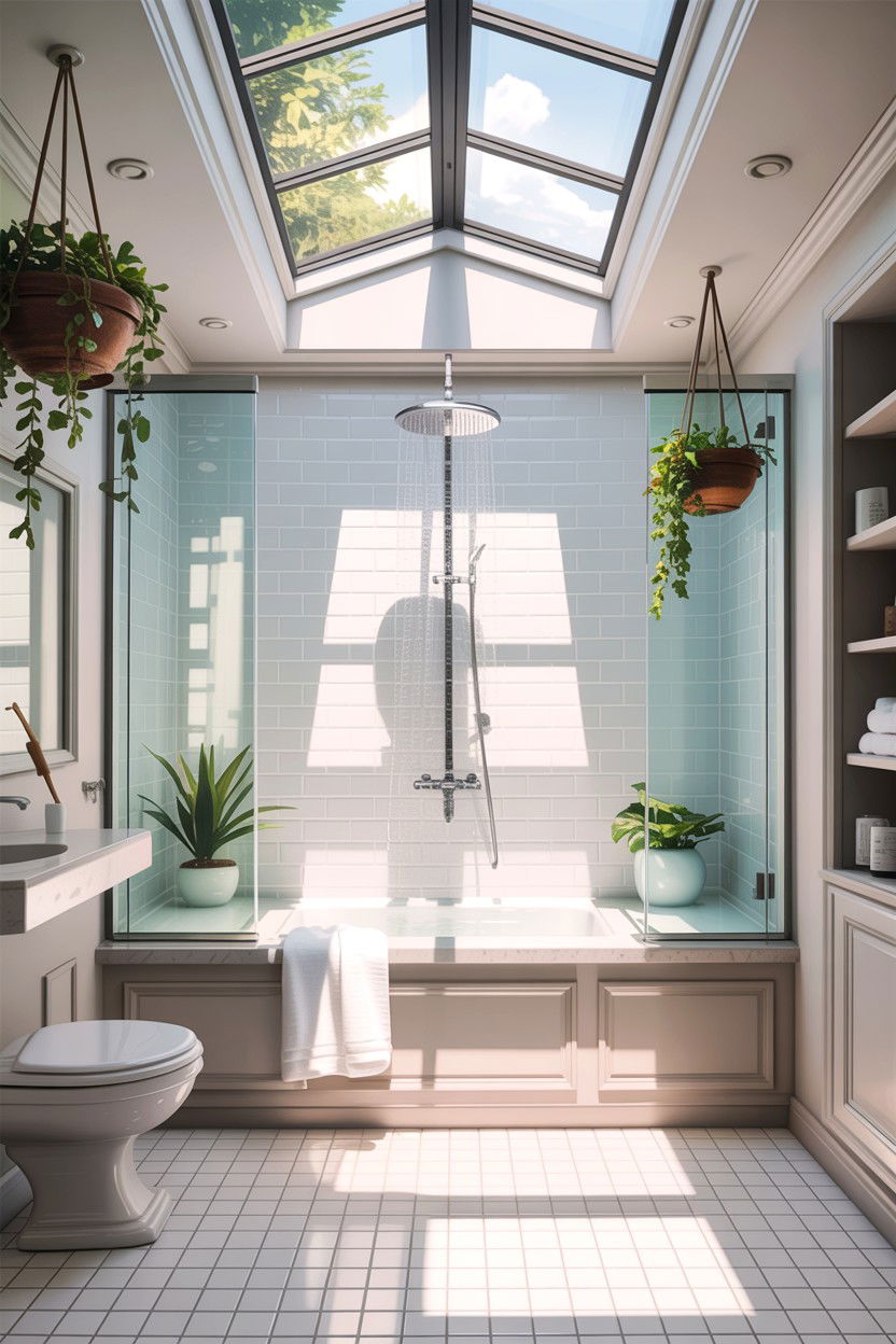 Bathroom Skylight Window - 30 custom home bathroom ideas