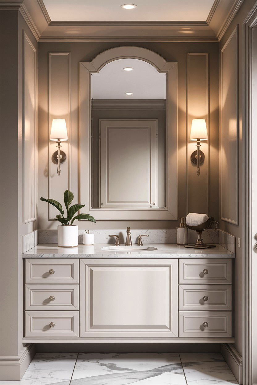Bathroom Wall Sconces - 30 classic bathroom ideas