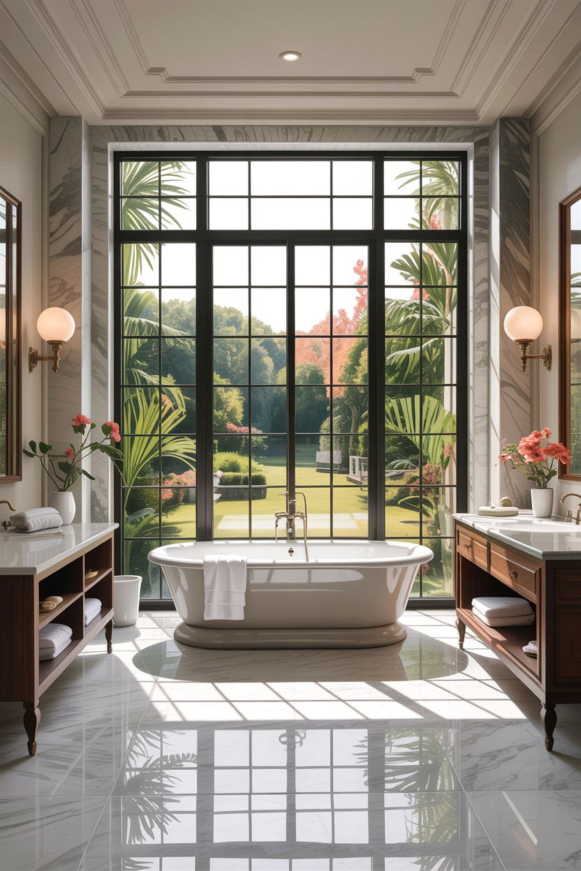 Bathroom With Large Windows - 30 Italian bathroom ideas