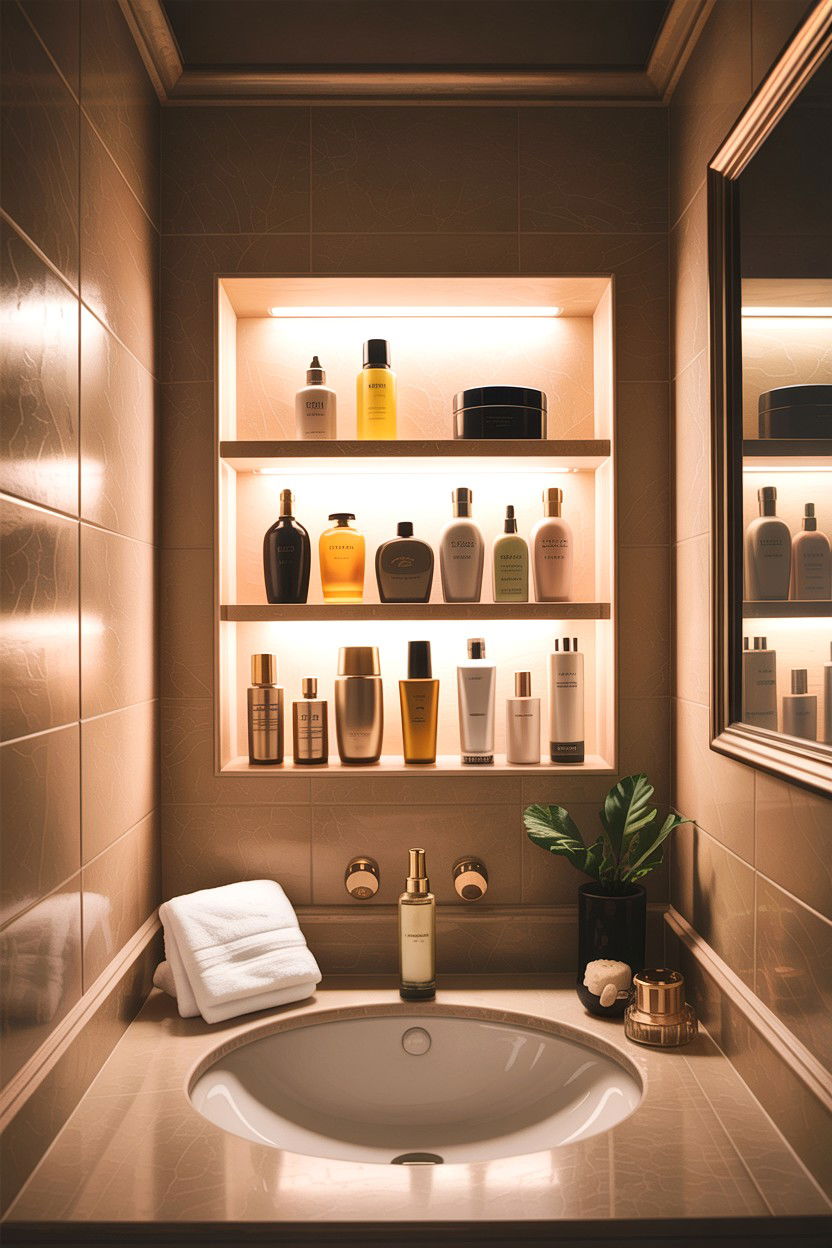 Bathroom alcove lighting - 30 bathroom alcove ideas