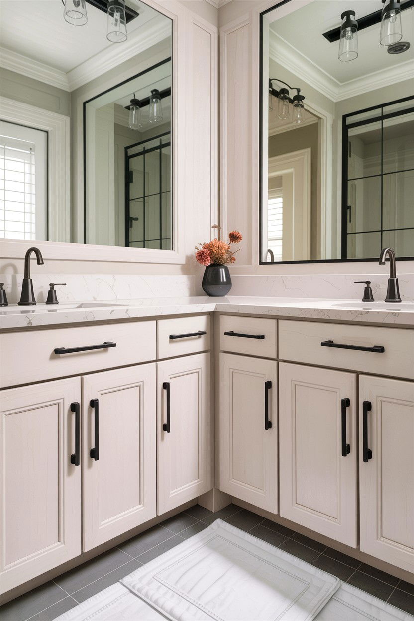 Bathroom cabinet hardware - 30 DIY bathroom ideas