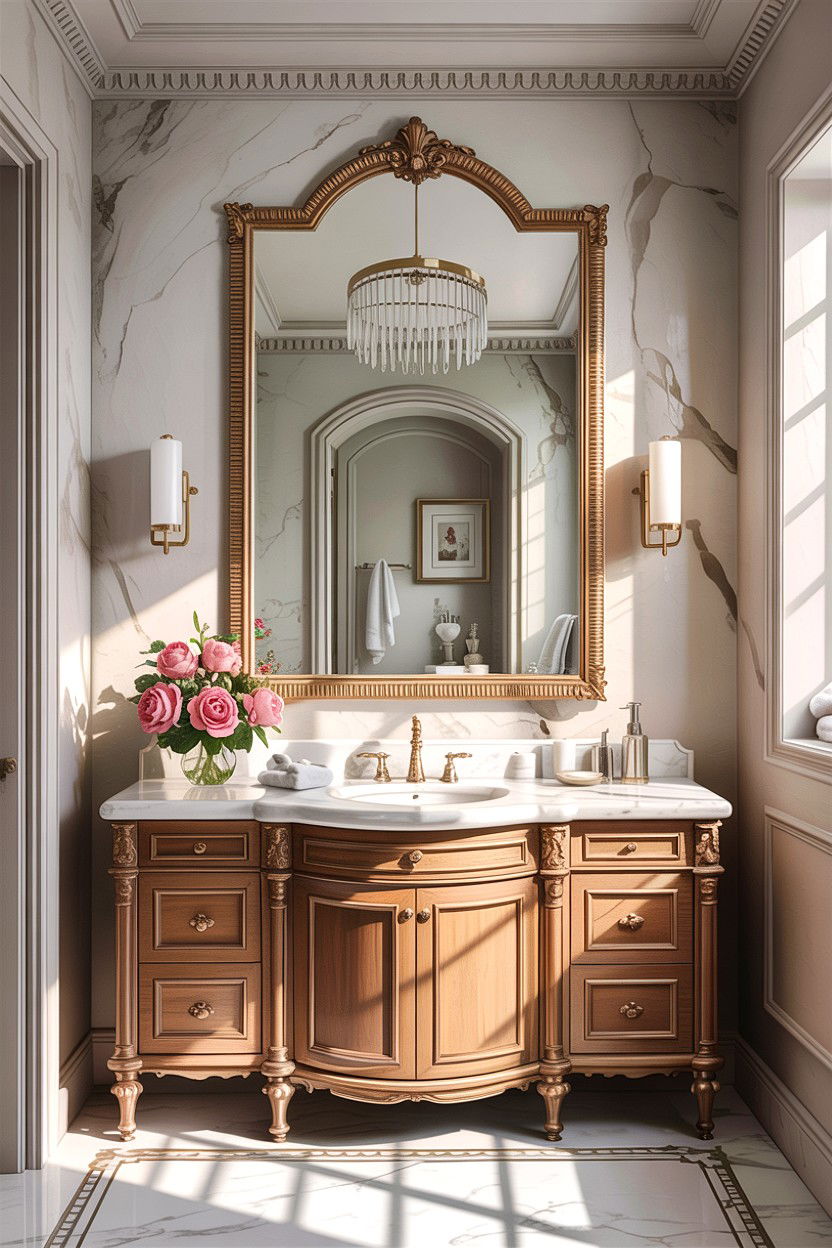 Bathroom mirror size - 30 bathroom design rules