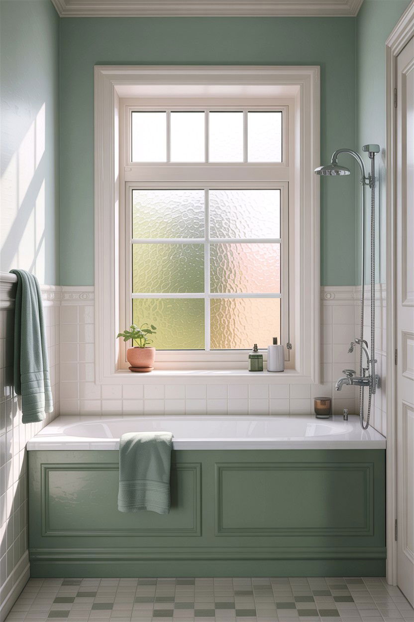 Bathroom window privacy - 30 bathroom design rules