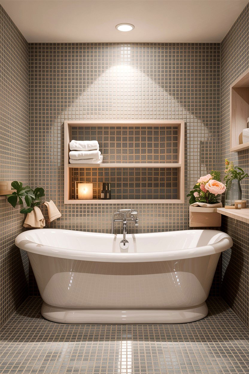 Bathtub Wall Niche - 30 lighted niche bathroom ideas