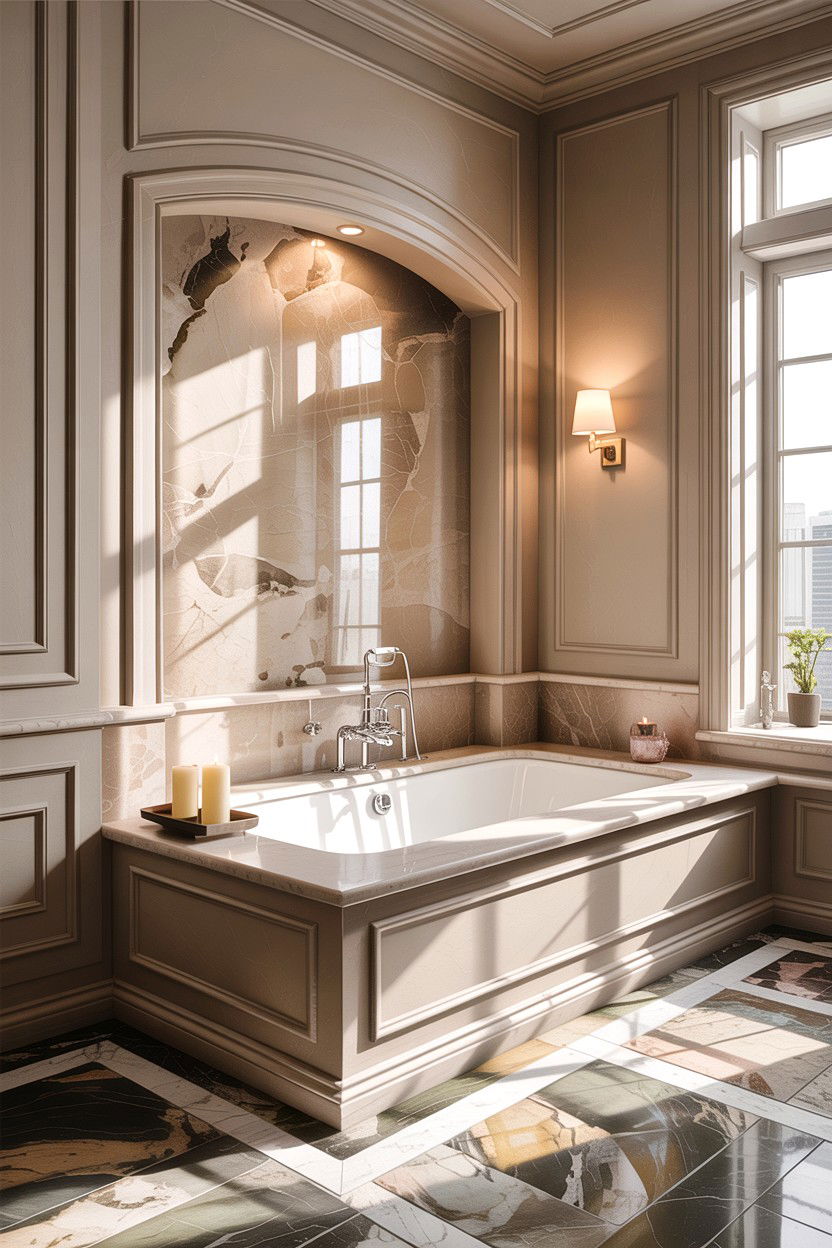 Bathtub deck height - 30 bathroom design rules