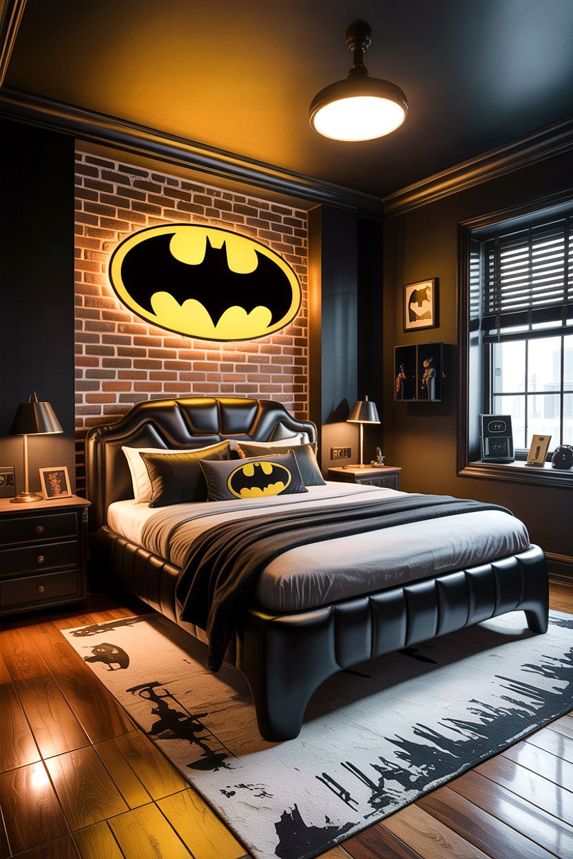 Batman Gotham Bedroom - 30 character home bedroom ideas
