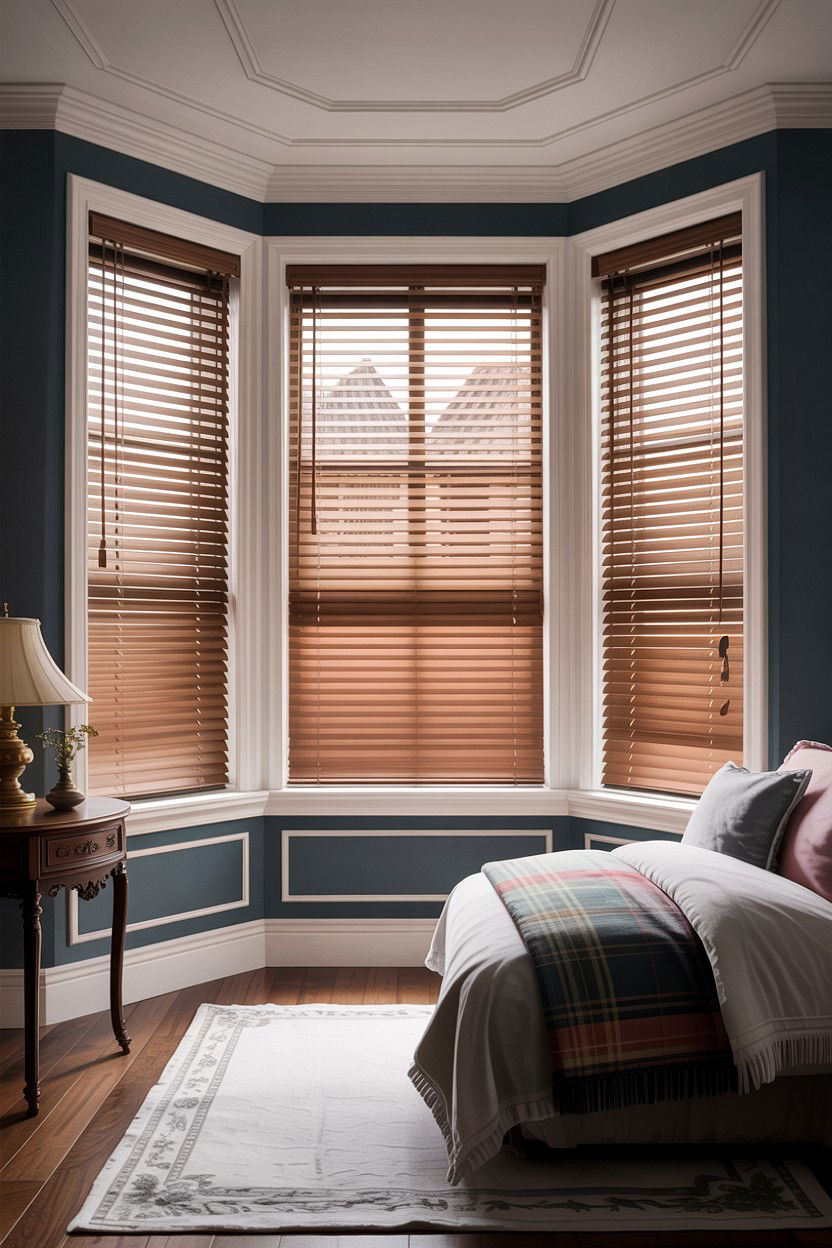 Bay Window Venetian Blinds - 30 bedroom venetian blinds