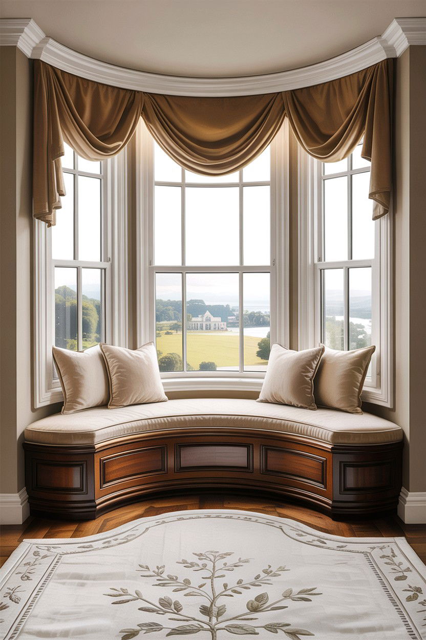 Bay window seat - 30 bedroom window seat ideas