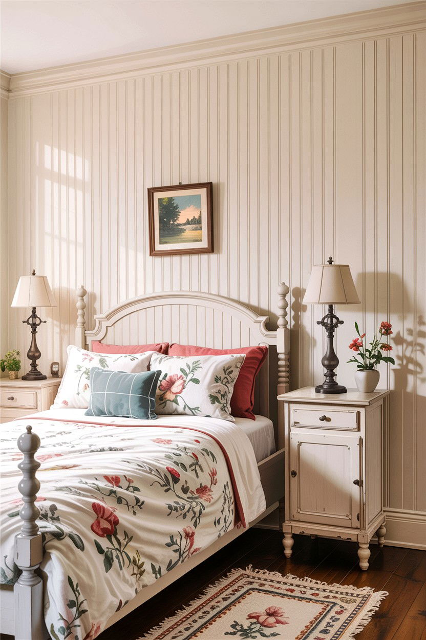 Beadboard bedroom wall - 30 bedroom textured walls