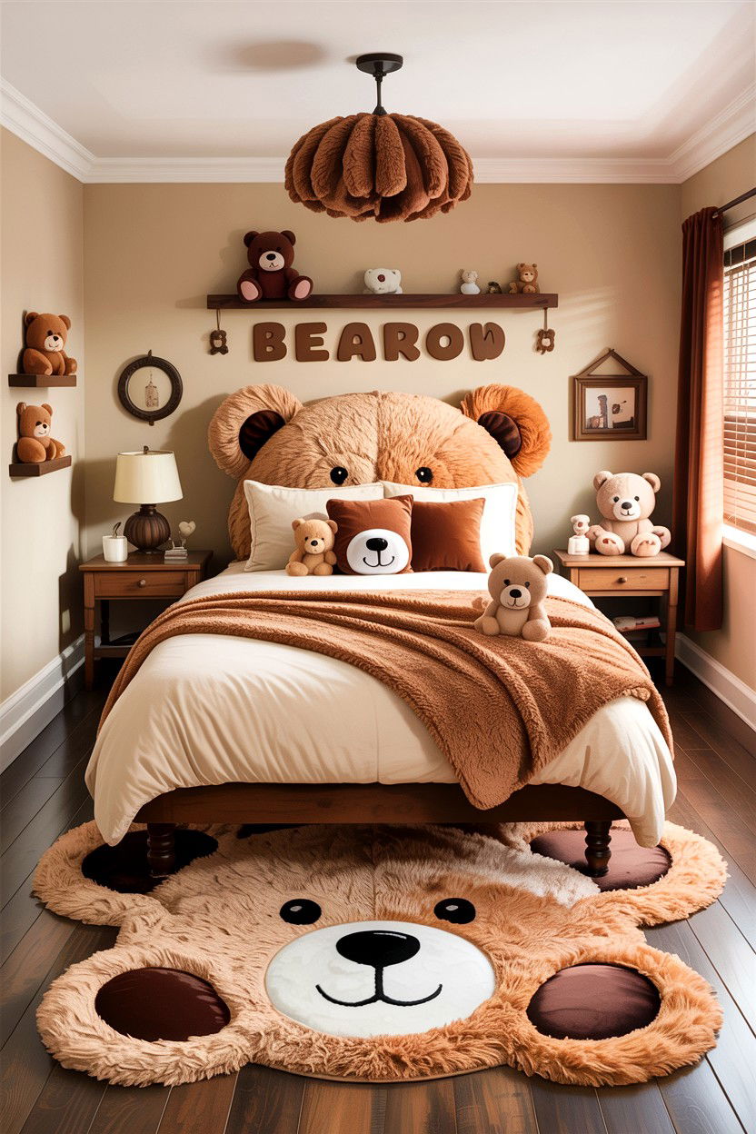 Bear Theme Bedroom - 30 kawaii bedroom ideas