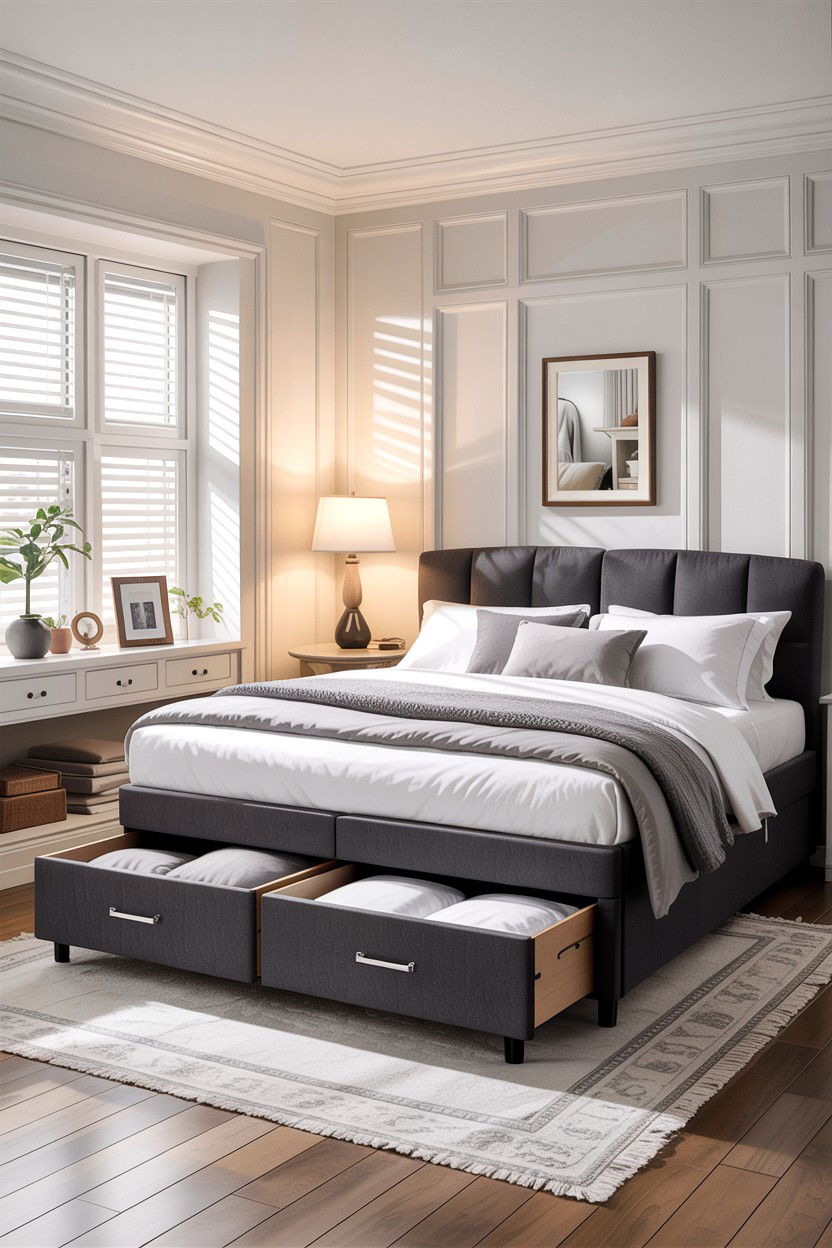 Bed With Storage Drawers - 30 california king beds