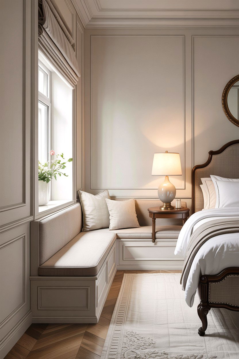 Bedroom Bench Pony Wall - 30 bedroom pony wall ideas