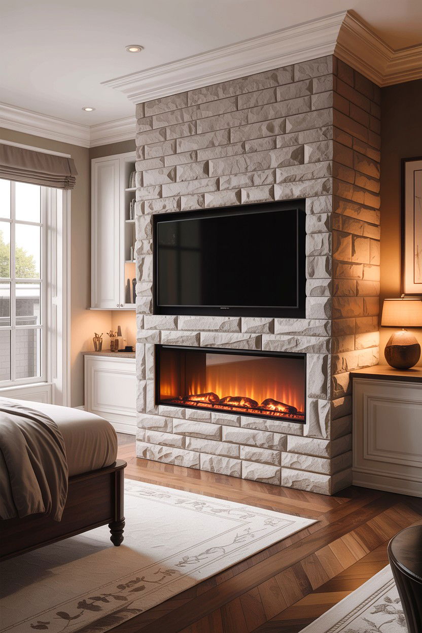 Bedroom Fireplace Pony Wall - 30 bedroom pony wall ideas