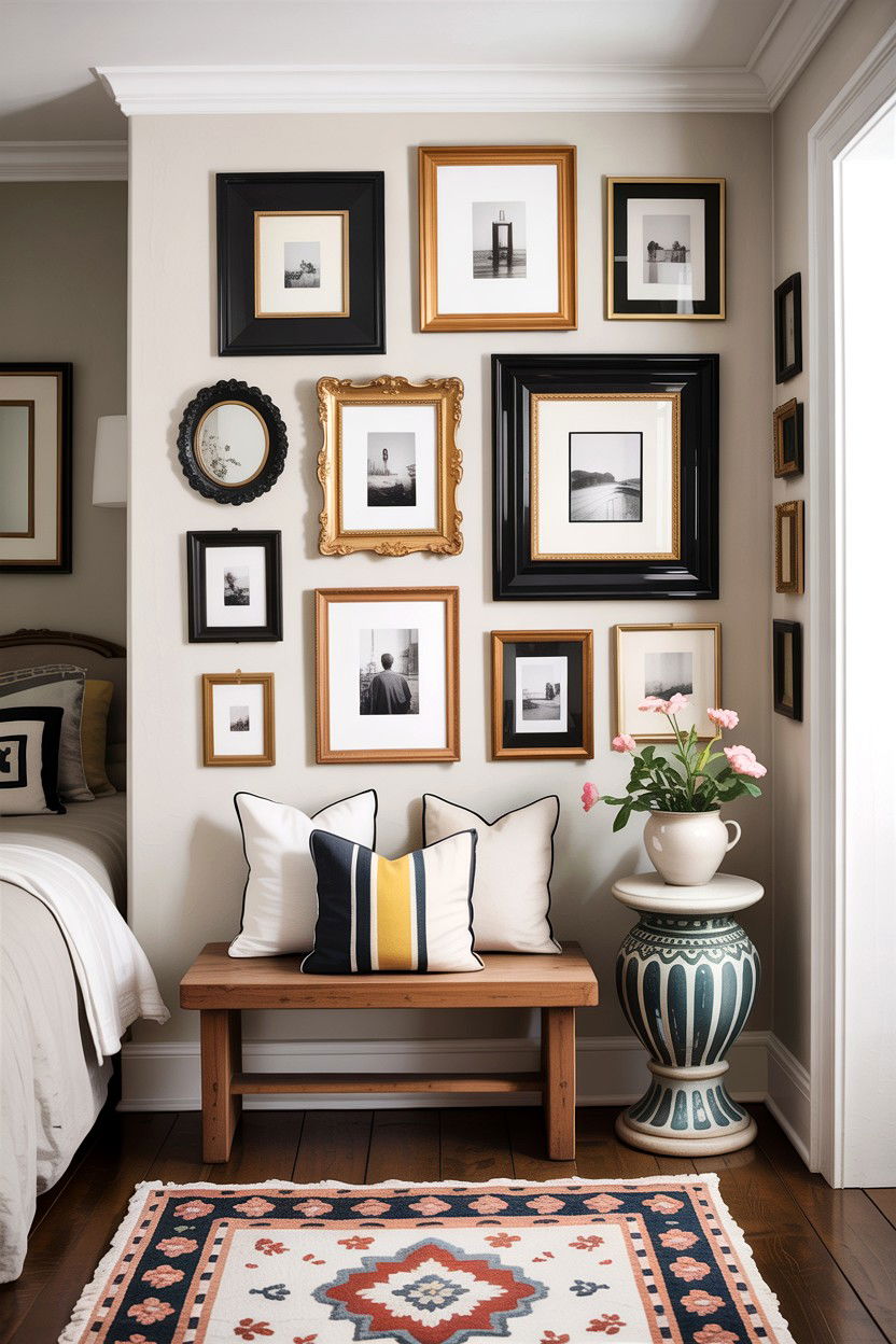 Bedroom Gallery Wall Nook - 30 bedroom nook ideas