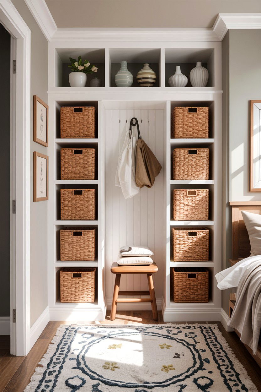 Bedroom Storage Nook - 30 bedroom nook ideas