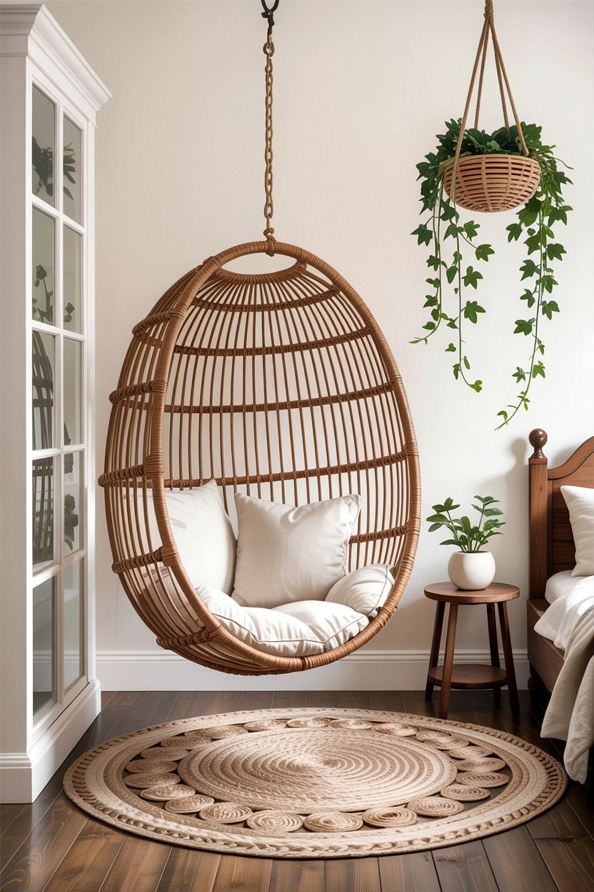 Bedroom Swing Nook - 30 bedroom nook ideas