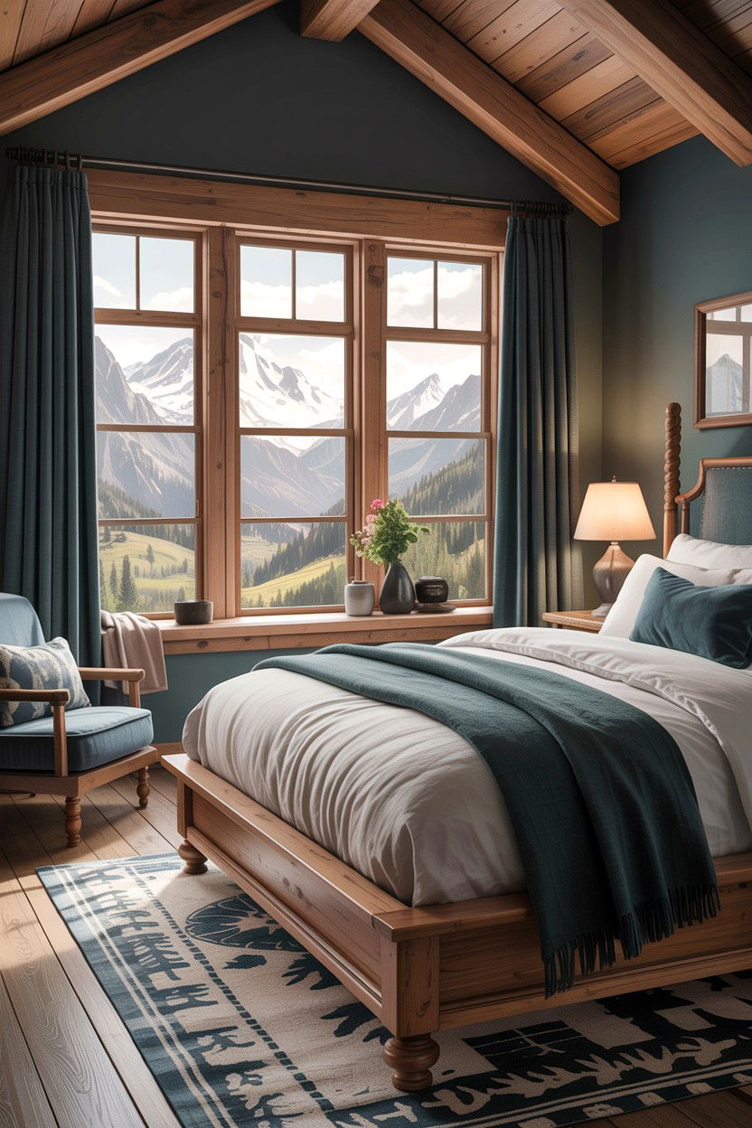 Bedroom Window With Mountain View - 30 bedroom picture windows
