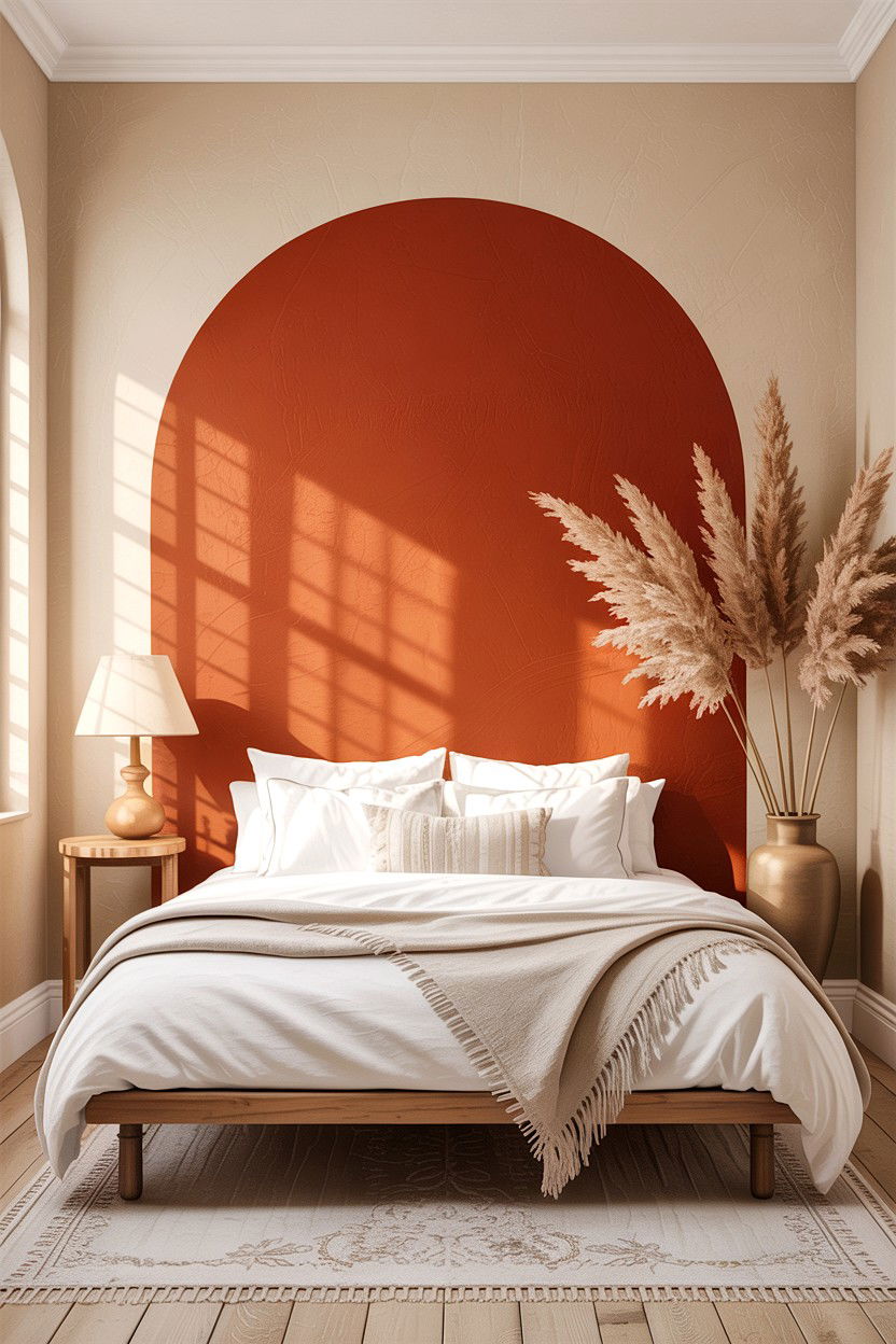 Bedroom wall arch paint - 30 bedroom two tone walls