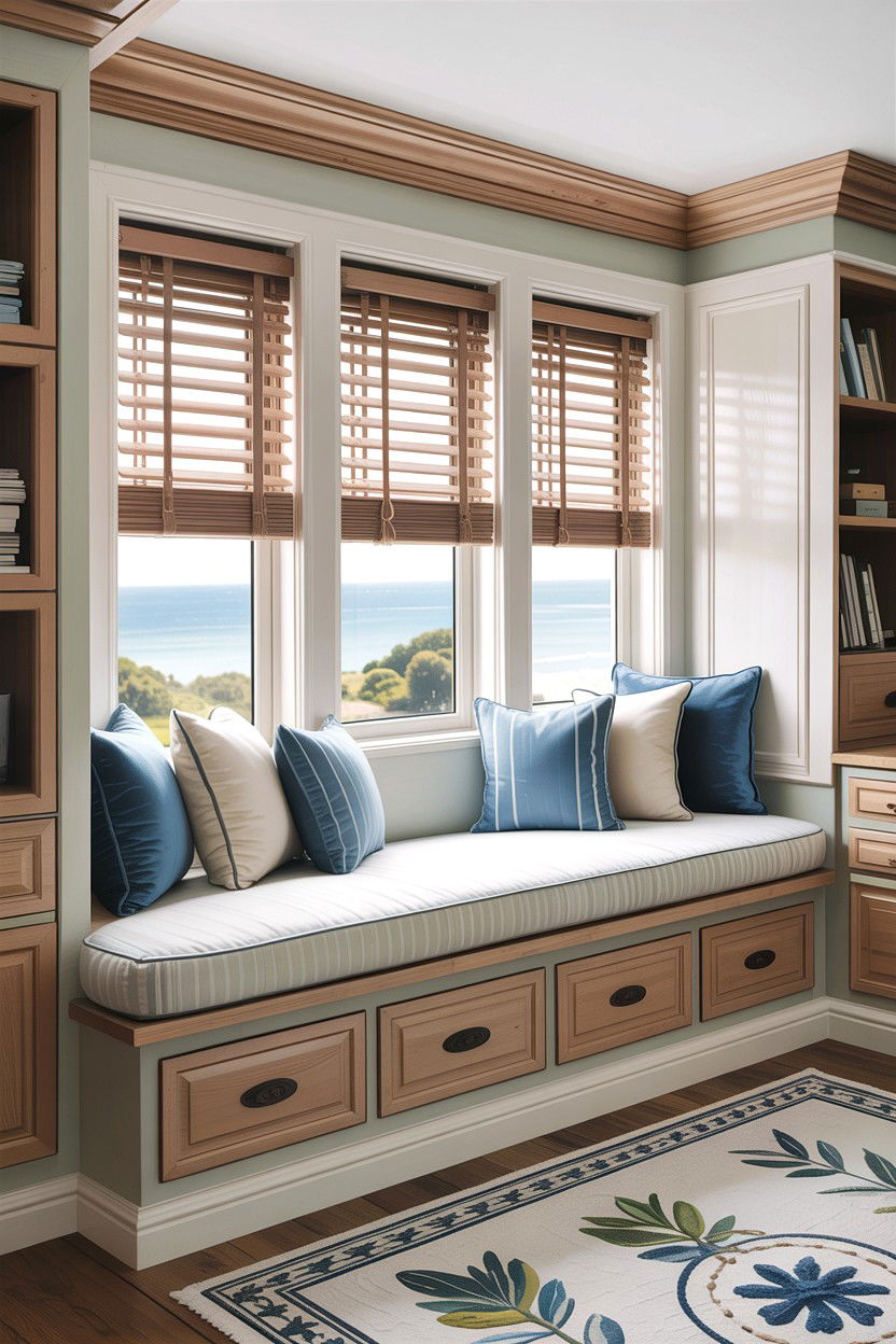 Bedroom window seat - 30 bedroom with lounge ideas