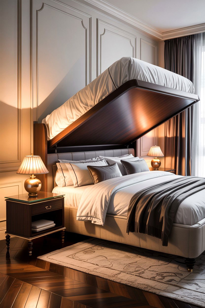 Bedside Table That Turns Into Desk - 30 bedroom convertible furniture ideas