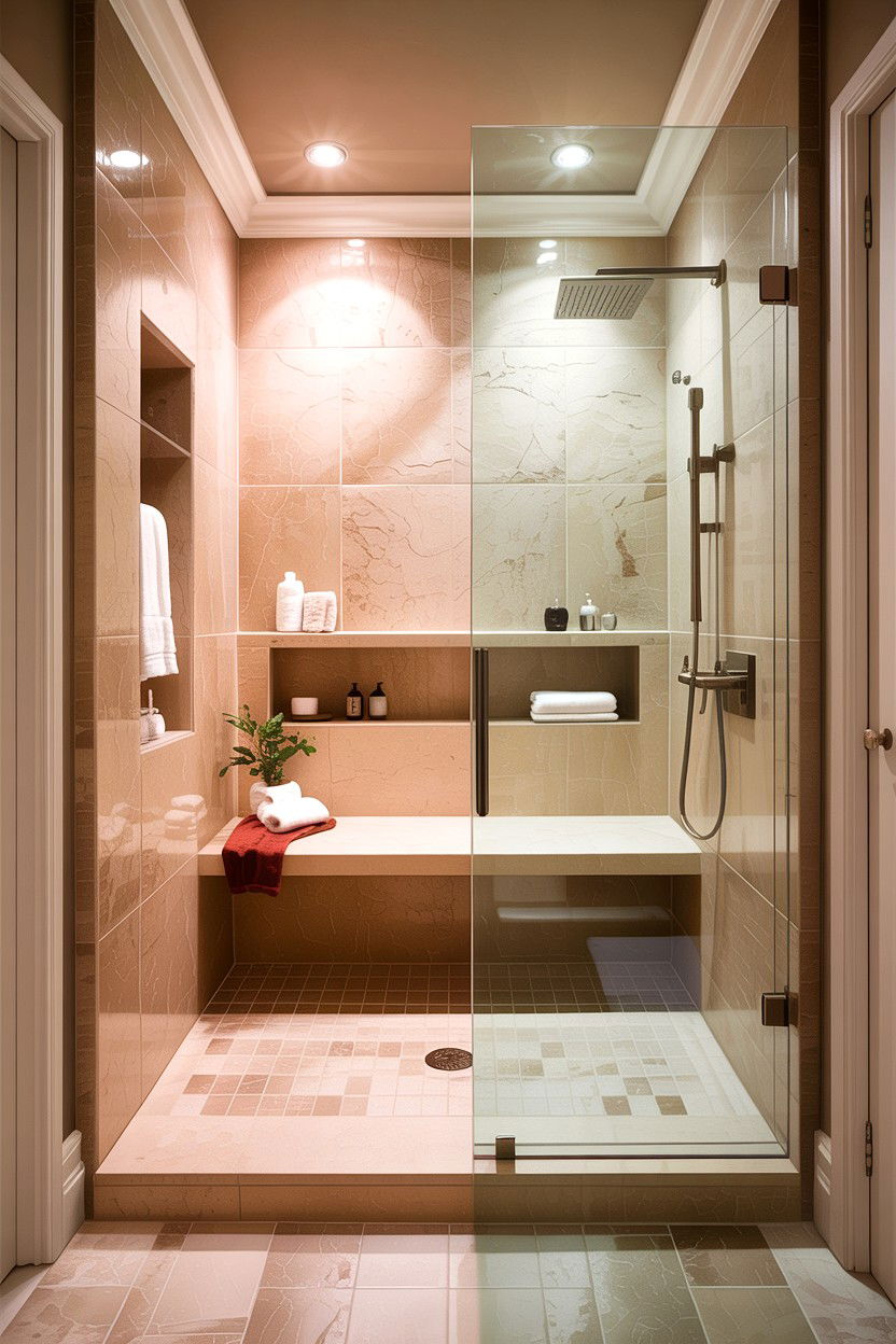 30 Warm Beige Bathroom Ideas for a Relaxing, Cozy Spa Feel