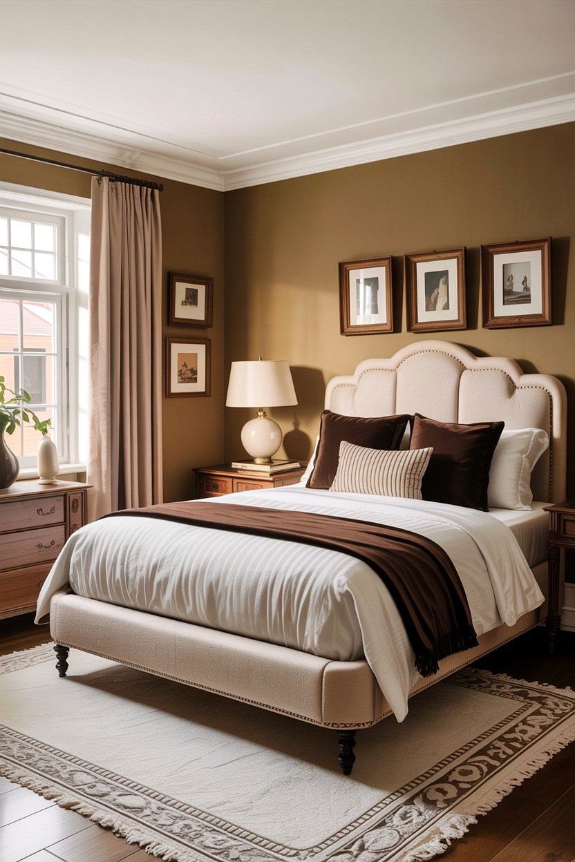 Beige Brown Bedroom - 30 warm brown bedroom ideas